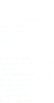 Licenciada en Fisioterapia, especialidad en terapia manual instrumentada, diplomado en Pedagogía infantil , Dynamic Tape Profesional convencida de que el ejercicio y la actividad física es la mejor manera de mantenernos saludables, física, emocional y mentalmente.